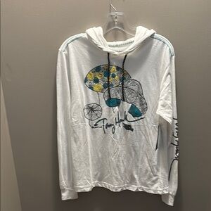 Tony Hawk SweatShirt White Hoodie with Artistic Graphic